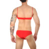 NoGenderWear Ensemble Slip et Bra Tarmina Rouge